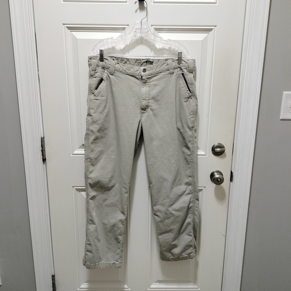 Carhartt Men's Light Gray Khakis Size 38X30 - Picture 2 of 6